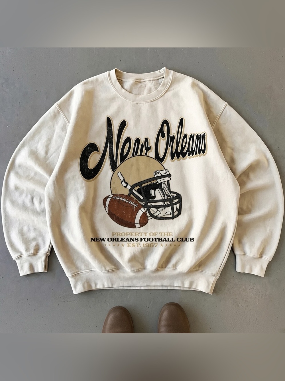 New Orlenas Football Vintage Sweatshirt, 90s Retro Game Day Sports T-Shirt